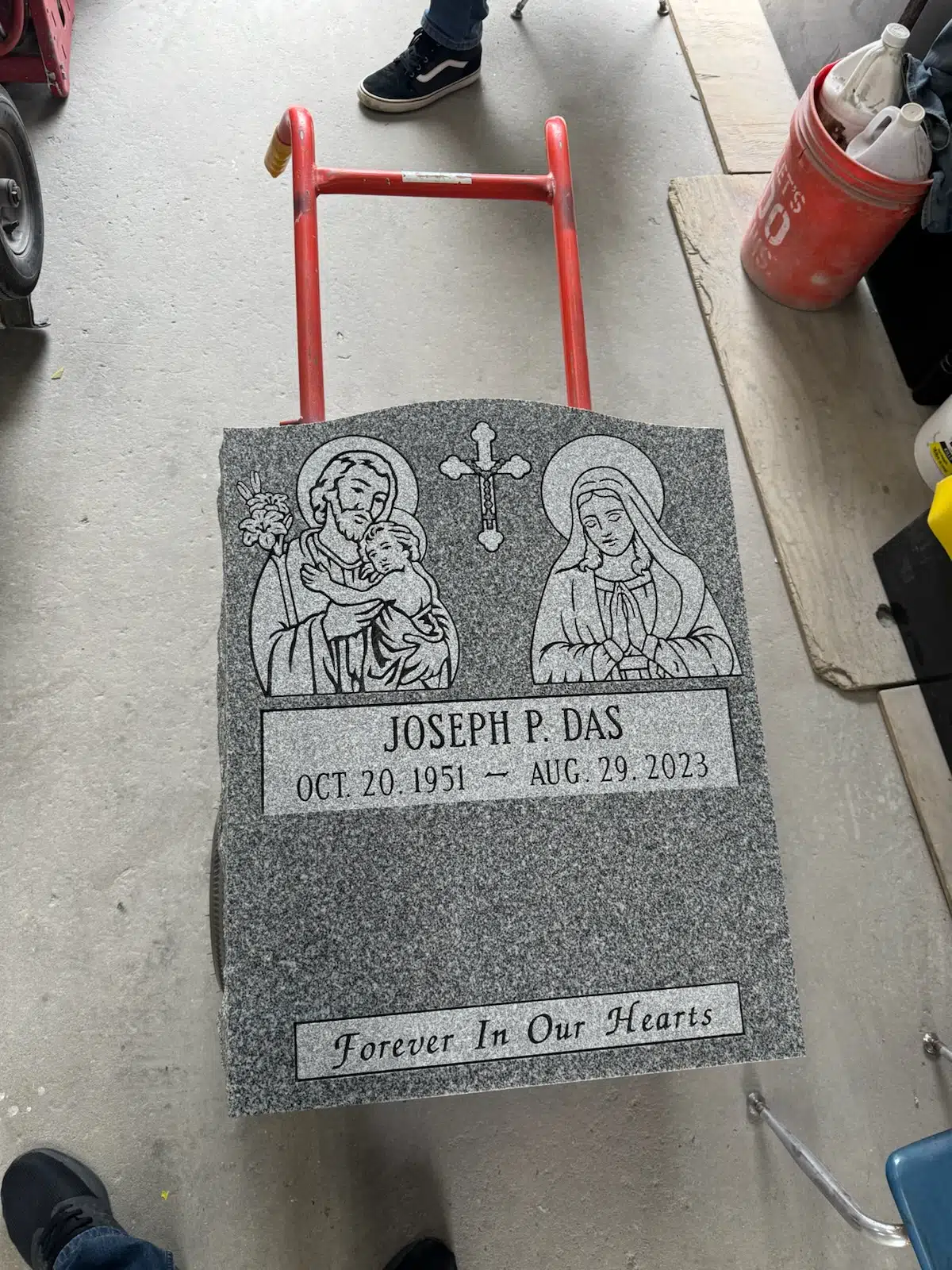 Granite Military Headstone hand-carved by Military Memorials in NJ — image 8