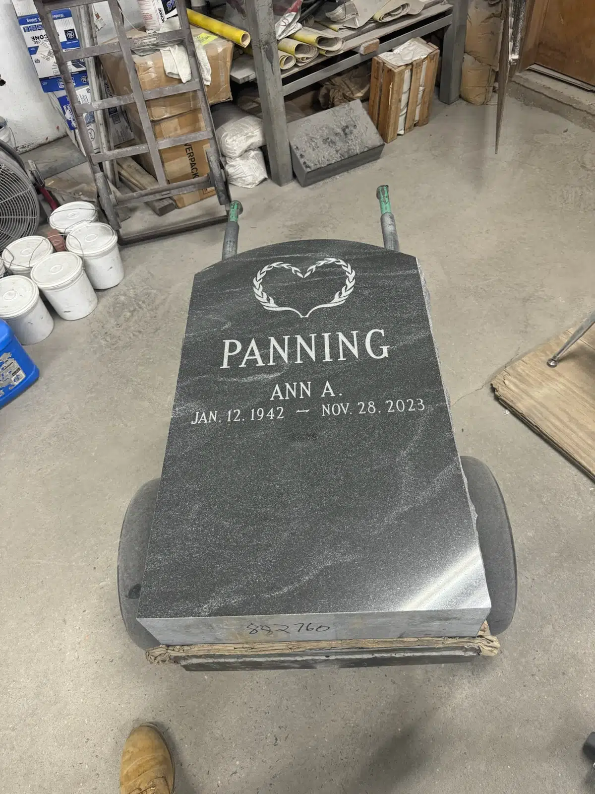 Granite Military Headstone hand-carved by Military Memorials in NJ — image 9