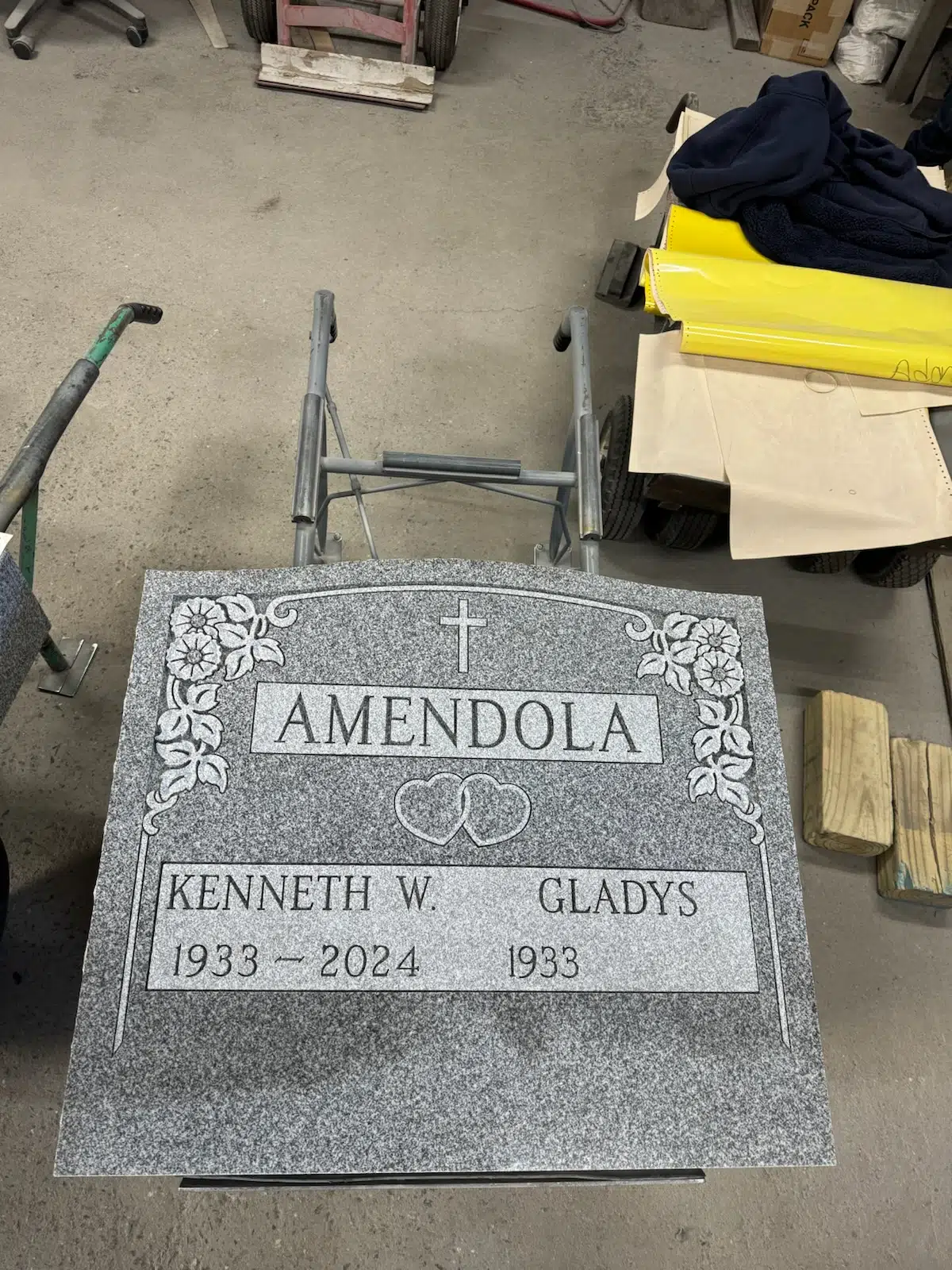 Granite Military Headstone hand-carved by Military Memorials in NJ — image 2